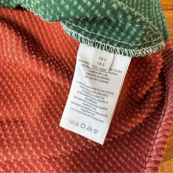 BDG Urban Outfitters Corduroy Jacket Shirt Women’s Small Multicolor Block - Picture 8 of 9